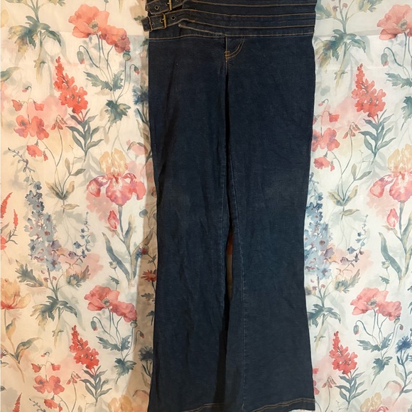 Tattoo Denim - Y2K Women's Dark Blue Jeans